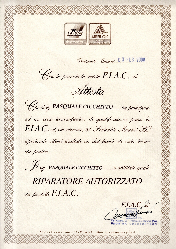 Attestato Fiac